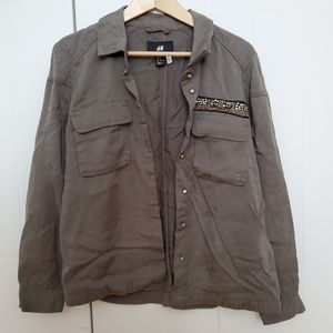 H&M Olive Green Military Shirt